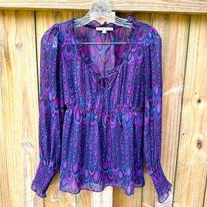 Nanette Lepore Peacock Blouse - XS